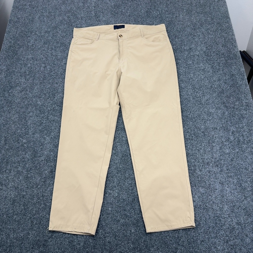 Nomad Pants Mens 38x32 Tan Polyester Slim Fit Ripstop Outdoor Gorpcore Casual